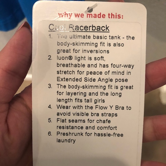 Lululemon Cool Racerback top - Picture 4 of 4
